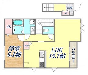 ラフィーネ神戸South Wingの物件間取画像